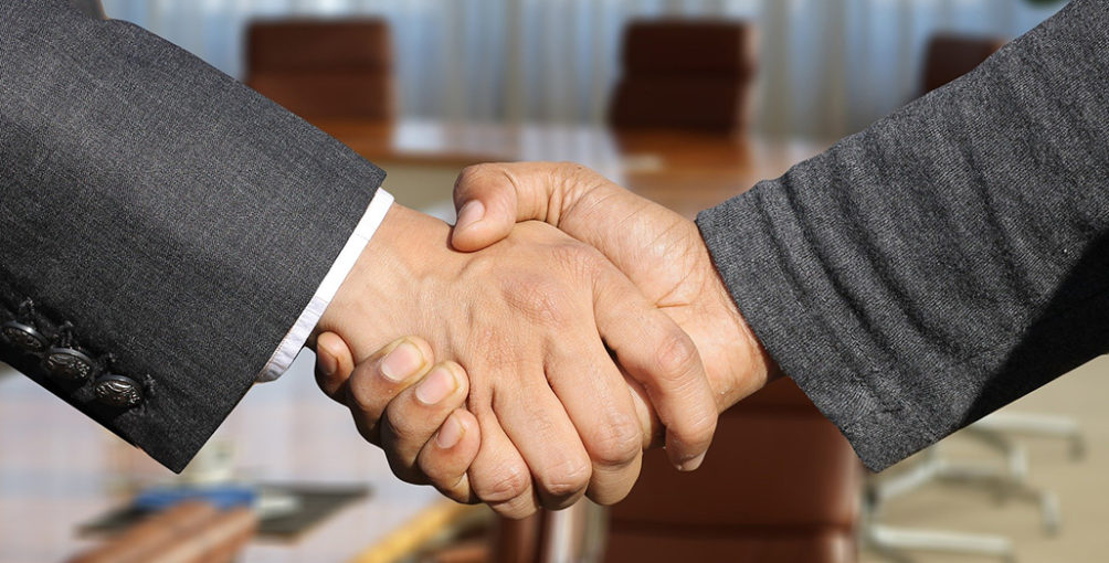 businessmen shaking hands